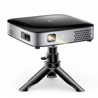 Wireless Projector, Thinnest 0.82" Portable Mini Projector, 10000Mah Built-In Battery for Instant Use, Includes Stand, Home Outdoor Projector with Wifi and Bluetooth, 4K 1080P Supported, Full HD