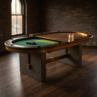 10-Player Poker Table with Dining Table Top — Studio Shot