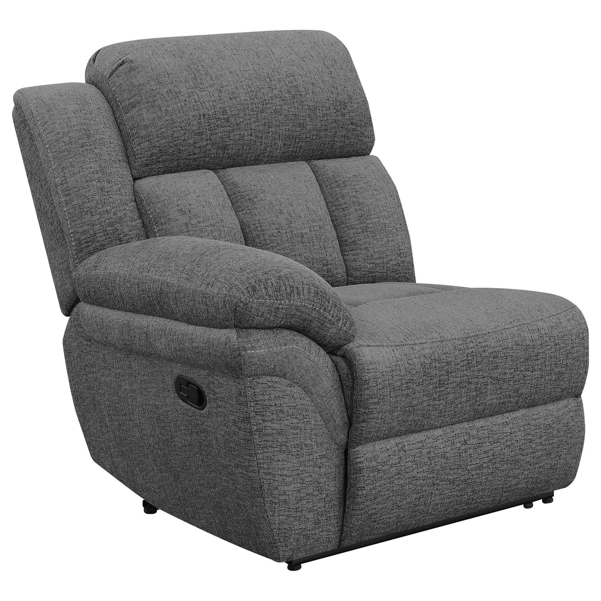 Bahrain 5-Piece Charcoal Home Theater Seating with Storage Consoles