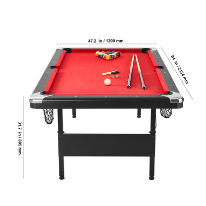 7 Ft. Foldable Pool Table with Complete Accessory Set