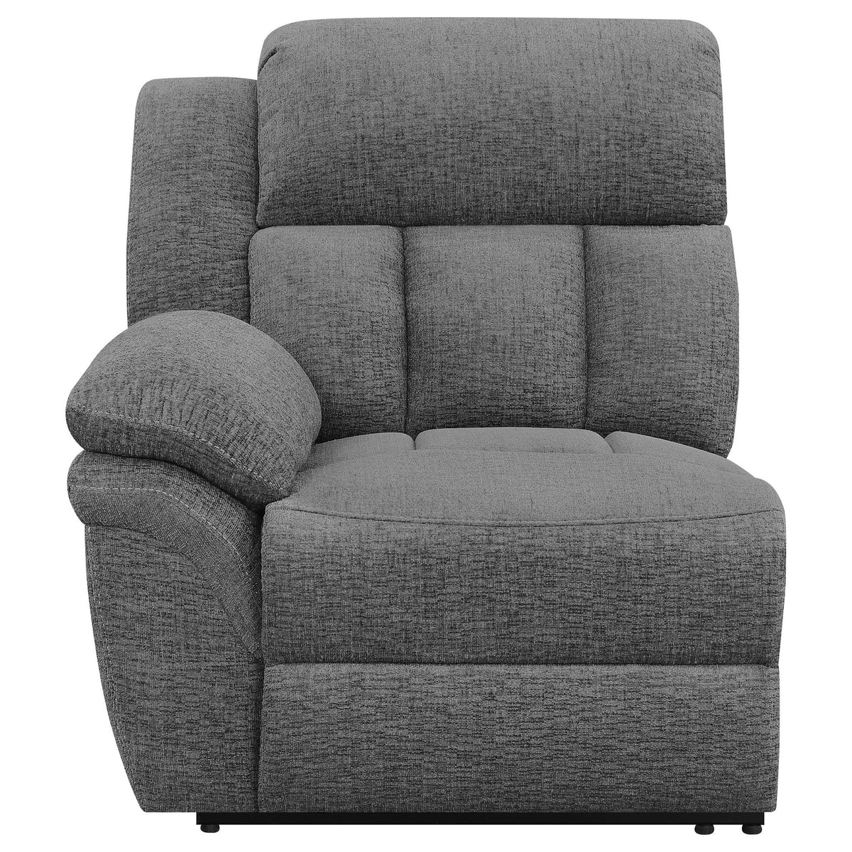 Bahrain 5-Piece Charcoal Home Theater Seating with Storage Consoles