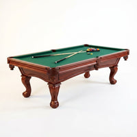 8.3 Ft. Pool Table with Billiard Ball and Cue Stick Set — Studio Shot