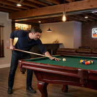 8.3 Ft. Pool Table with Billiard Ball and Cue Stick Set — Lifestyle