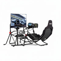 Racing Simulator Cockpit Built for Formula Racing, Foldable Frame, Direct Drive Compatible, Tool-Free Adjust