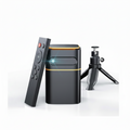 Mini Projector with 5G Wifi,1080P HD Small Projector Short Throw with Tripod, Outdoor Projector for Phone, Rechargeable Portable Projector, Compatible with Ios/Android/Tv Stick/Hdmi/Usb 2.0