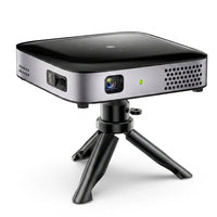 Wireless Projector, Thinnest 0.82" Portable Mini Projector, 10000Mah Built-In Battery for Instant Use, Includes Stand, Home Outdoor Projector with Wifi and Bluetooth, 4K 1080P Supported, Full HD — Studio Shot