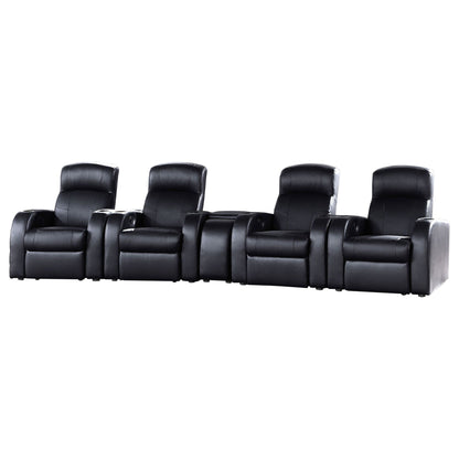 Cyrus 5-Piece Top Grain Leather Home Theater Seating