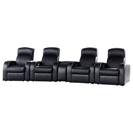 Cyrus 5-Piece Top Grain Leather Home Theater Seating